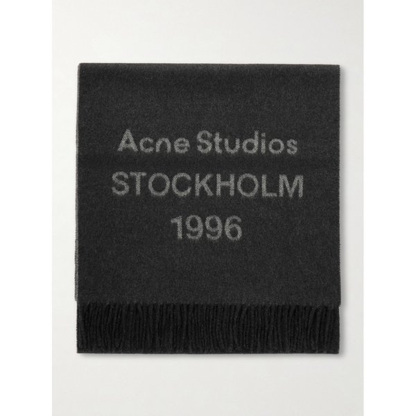 비너스 1996 로고 자카드 프린지 울 스카프 46376663162969840