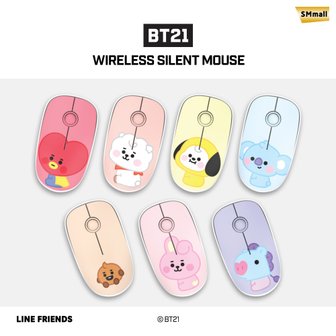  BT21 무선 무소음 마우스 모음 7종