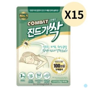 컴배트 진드기싹 해충 벌레 퇴치 시트형 290ml X 15개