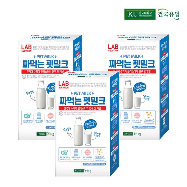 건국 강아지/고양이 짜먹는 펫밀크 12g x 75개입