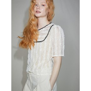 Arles Layer Lace Blouse_Cream