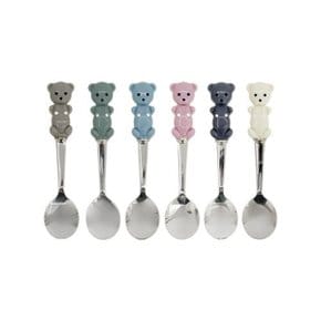 파스텔 아크릴 신곰 스푼 1P / 어린이수저