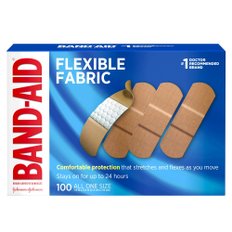 Band-Aid 밴드에이드 100개입 플렉시블 패브릭 접착밴드