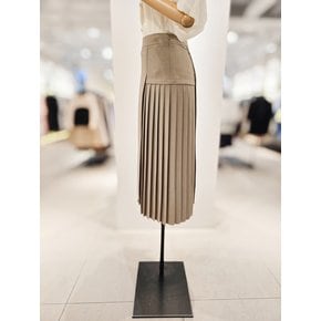 [파주점] 언밸런스 플리츠 블럭 롱 스커트 CR6A0SK061
