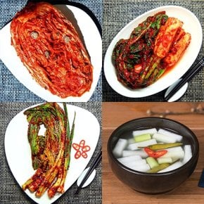 [팜쿡] 양주골 포기김치 3kg+총각김치2kg+갓김치2kg+동치미2kg