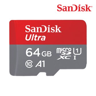 샌디스크 마이크로 SD카드 QUAB 64GB 64기가 Class10 Micro SDXC 핸드폰 카메라 외장 메모리