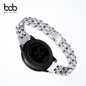 갤럭시워치 20mm호환 큐빅 풀메탈 스트랩 여성 시계줄 밴드 Galaxy Watch 워치6 클래식 워치5 프