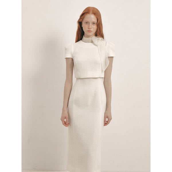 Overlay Scarf Dress(2color)