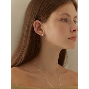 [연말 스페셜 6mm+10mm 진주귀걸이 증정][925 silver] Monica hoop earring