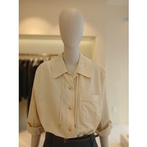 [여주점] 씨씨콜렉트 롤업소매포켓블라우스C241psc021