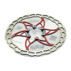 아시마ASHIMA-LTD Ai2 ARO-09 Lightest Disc Brake Rotor 160mm 73g,2PCs, Red, AS2364