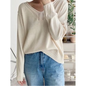 루즈핏 데일리 심플 베이직 긴팔 니트  WIBANT095 _P356429368