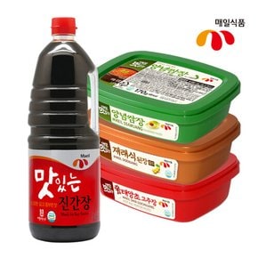 [매일식품] 매일맛있는 진간장 1.8L + 고추장 된장 쌈장 170g 3종 증정