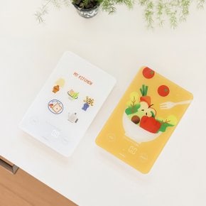일러스트 에디션 주방 전자저울 초정밀 이유식 요리용