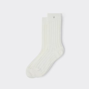 White Mesh Logo Socks CALAX26105WHX
