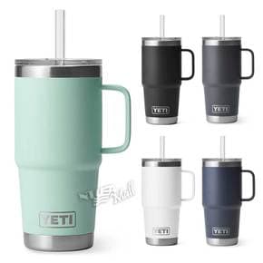 예티 램블러 손잡이 텀블러 트래블 머그 20oz 30oz YETI RAMBLER MUG WITH STRAW LID