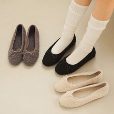 clo8934 Ribbon fur flat _ 3colors