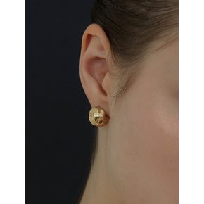 Hammer ball earring