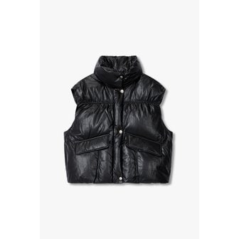 VOV [파주점] 신세틱 레더 구스다운 패딩 베스트 조끼 7125417500a