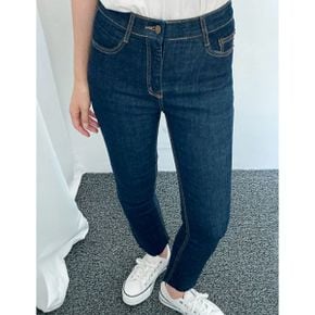 슬림핏 데일리 생지 데님 롱 팬츠  WIBAPT028 _P356444766