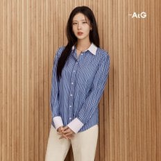 [The AtG] 더엣지 24FW 배색 스트라이프 셔츠