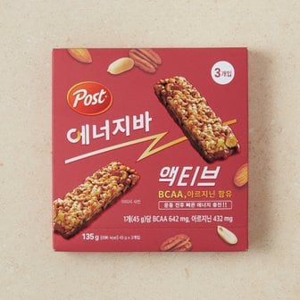  포스트 에너지바 액티브 135g