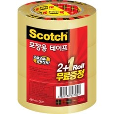 스카치포장용테이프 3625 투명 48mm x 25m 2+1 3M .