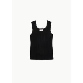 마틴로즈CROCHET VEST IN BLACK