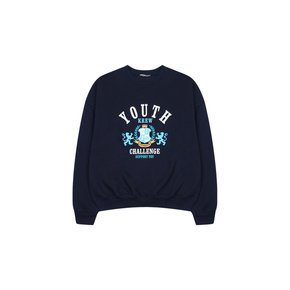 YK LEON CREWNECK-NAVY