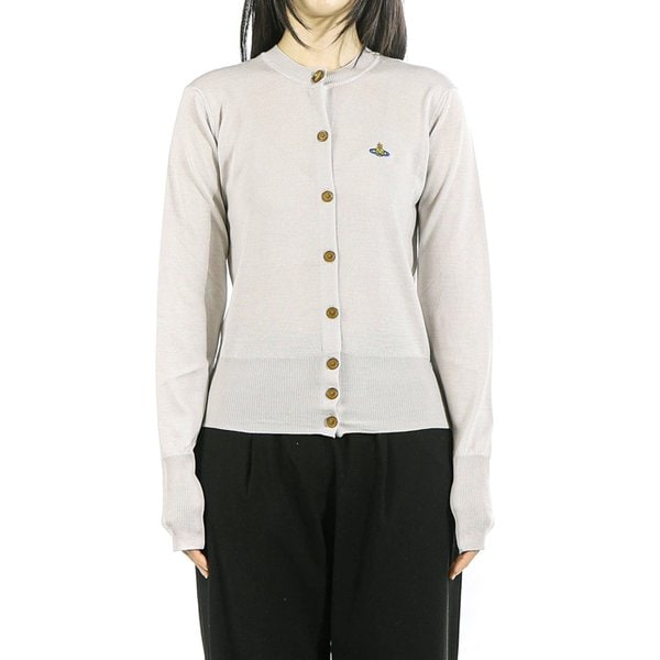 [부산점] ORB 자수로고 1803002P Y001A P403 비비안웨스트우드 베아 크루넥 가디건