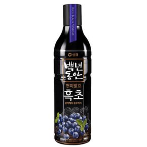 샘표 백년동안 현미발효 흑초 블랙블루베리 900ml