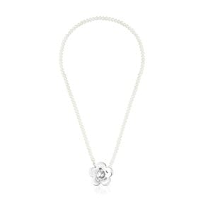 [SSG 단독]TOUS Silver Fragile Nature Necklace with Pearls/진주 비드 목걸이/118652500