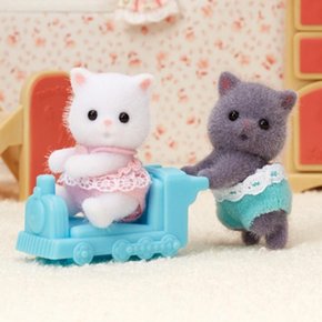 실바니안 패밀리 페르시안 고양이 인형 피규어 장난감/모음/가족/동물/쌍둥이/아기/가구/세트/집/구성/완구