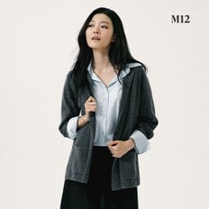 [런칭가79,900원] M12 24FW 울캐시미어 블렌디드 니트자켓