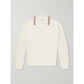 캐피탈 박스 스트라이프 자수 코튼 피케 폴로 티셔츠 46376663162925154