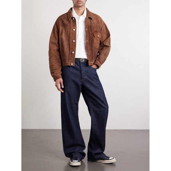 박스 스트라이프 자수 코튼 피케 폴로 티셔츠 46376663162925154