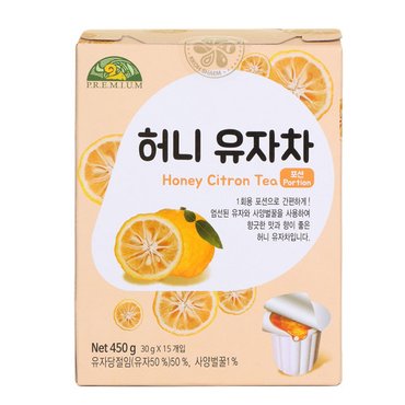 신세계 농산 허니유자차 포션 450g (4개)