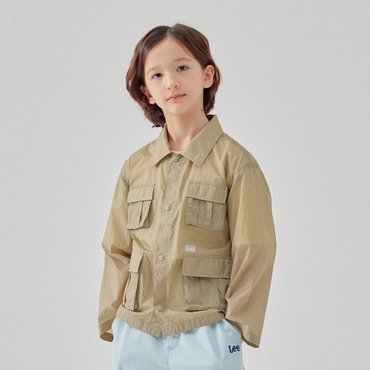 Lee Kids 셔츠형 바람막이 베이지 LK2502JU02BE