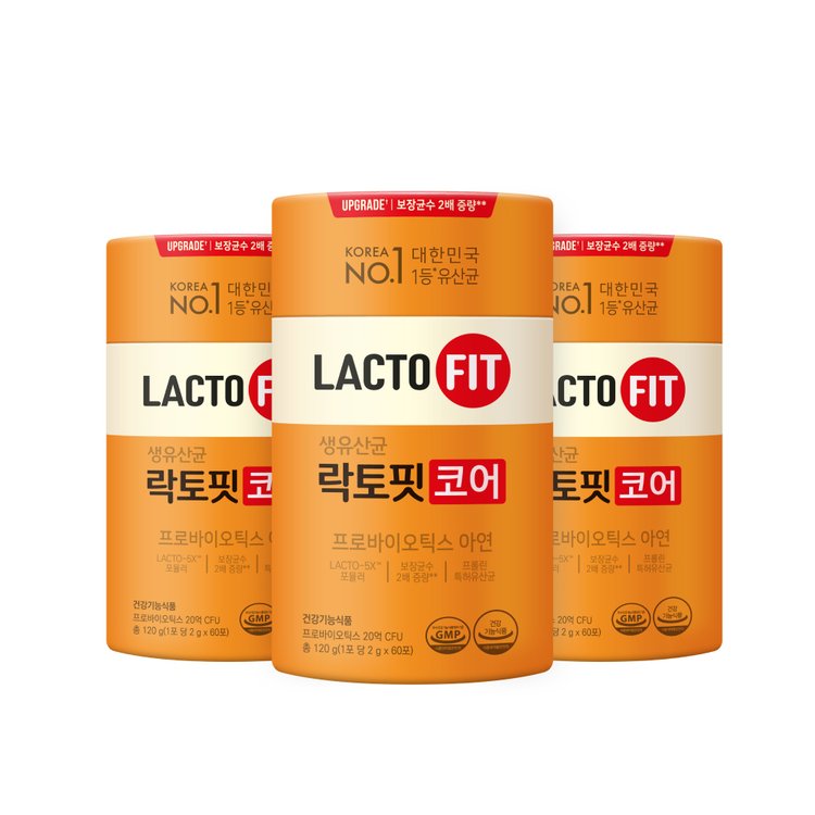 종근당건강] 락토핏 코어 3통 (180포/6개월분) 아연, 프롤린 유산균, 이마트몰, 당신과 가장 가까운 이마트