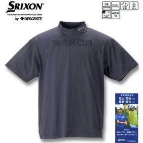 3134701 큰 사이즈 남성 SRIXON 로고 디자인 모의 목 반팔 셔츠 그레이 3L CA3233354