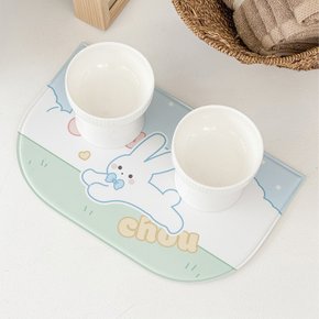 피크닉 러빗 펫식기매트