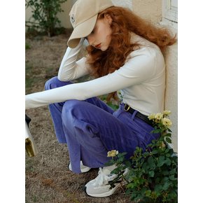 Cest Hight waist loose fit trousers_purple