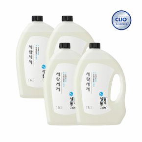 크리오 생활물가 세탁세제 일반드럼겸용 3L x4개