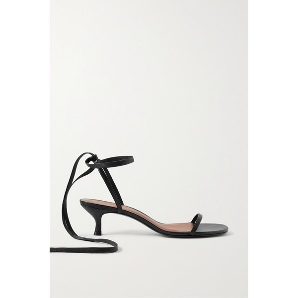 리포메이션 Carina Lace-up Leather Sandals 블랙 43769801095440697