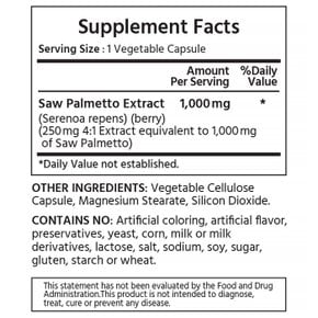 [해외직구] 마이라이프 내추럴스 쏘팔메토 1000 mg 180정