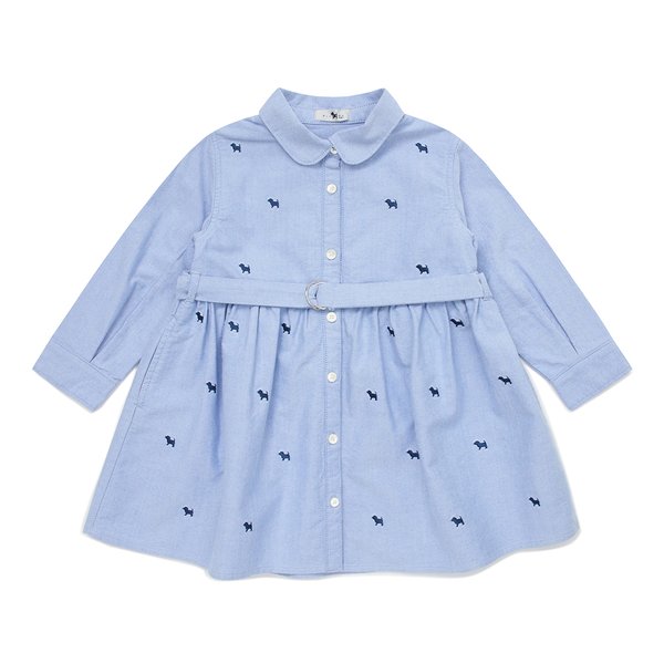 [여주점] [오프라벨 여주점] 블루독베이비 (BL) 블루독 옥스포드 셔츠 드레스(45119-400-01)