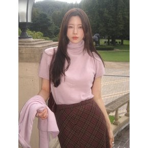 [유하 PICK] Basic Cashmere Turtleneck half sleeves pullover VC2499PO501V