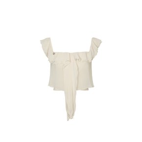 ROSALIE FRILL TOP cream