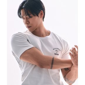 [SET]ALI THE GREATEST 머슬핏 숏 슬리브+프린트 하프 팬츠