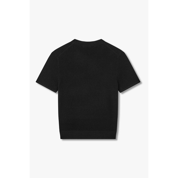 로고 라벨 크루넥 니트 탑 3616130105000